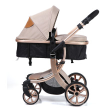 High landscape aluminium alloy foldable best baby stroller with all season ventilate mesh skylight